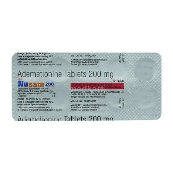 new nusam 200mg tablet 10's